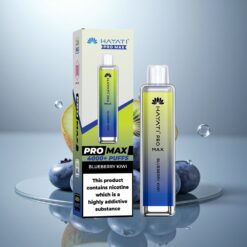 Hayati Pro Max 4000 Puffs Arándano Kiwi 5% Nicotina 1400mAh Recargable