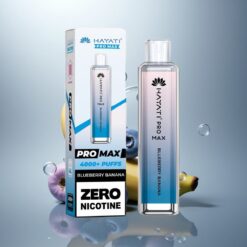 Hayati Pro Max 4000 Puffs Arándano Plátano Dual Coil 1400mAh Recargable
