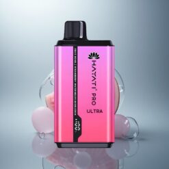 Hayati Pro Ultra 15000 Puffs Bomba de Fruta Fresa Sandía Chicle con 850mAh y 2% de Nicotina