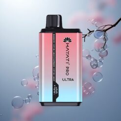 Hayati Pro Ultra 15000 Puffs Dulce de Algodón de Arándano Dulce de Algodón de Frambuesa con 2% de Nicotina y 850mAh