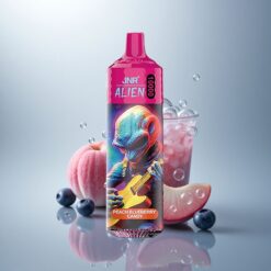 JNR Alien 10000 Caramelo de Durazno y Arándano con 850mAh y Luz LED