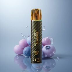 JNR Black&Golden 600+200 Chicle de Arándano Azul con 550mAh y 2% de Nicotina