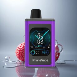 JNR PhoneVape 30000 Cereza Fresa Frambuesa con 850mAh y Nicotina Ajustable