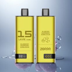 Lavie Cube 20000 Puffs Chicle de Arándano y Frambuesa con 5% Nicotina y 600mAh